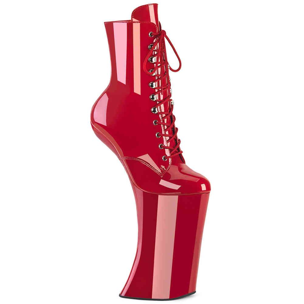 Pleaser - FORBIDDEN1020 Bottes de plateforme, Pole dance chaussures - Rouge Product image